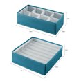 thumbnail image 3 of Underwear Organizer Divider Foldable: Large Socks Drawer Organizer Storage Box, 3 of 10