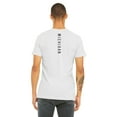 thumbnail image 3 of Daxton Adult Unisex Tshirt Michigan Script with Vertical on the Back, White Black, L, 3 of 3