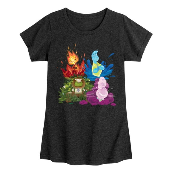 Elemental - Group Graphic - Toddler & Youth Girls Short Sleeve Graphic T-Shirt