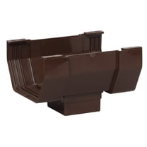 Amerimax Gutter Drop Outlet Contemporary Vinyl - Durable - 5 In, Brown
