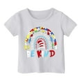 thumbnail image 3 of Chemises Garçons Été Décontracté Imprimé Personnalité Col Rond Manches Courtes T-Shirt Ample Blanc 1-2 Ans, 3 of 3