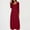 Red, variant on Drses‌‌ ‌‌‌‌‌‌‌‌‌‌‌‌‌‌‌‌‌‌‌‌‌Women's Long Sleeve Maxi Dress - Loose A-Line Fit & Flare for Lounge, Travel & Casual Wear