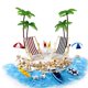thumbnail image 1 of 1/12 accesorios para casa de muñecas conjunto de playa en miniatura decoración playa Micro paisaje con tumbonas sombrillas palmera. Afortunado Sencillez, 1 of 5
