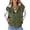 Army Green, variant on Women Cropped Hooded Zip Up Quilted Sleeveless Jackets Fall Light-Weight Coat with Pockets Black M