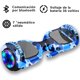 thumbnail image 4 of Hoverboard Patinete Electrico con Bluetooth Con luces Led y barra para sostenerse color Azul, 4 of 9
