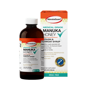 ManukaGuard Cough & Throat Syrup, Medical Grade Manuka Honey - 4 Fl Oz
