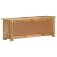 thumbnail image 2 of vidaXL TV Cabinet and TV Stand 110x30x40 cm Rough Mango Wood, 2 of 5
