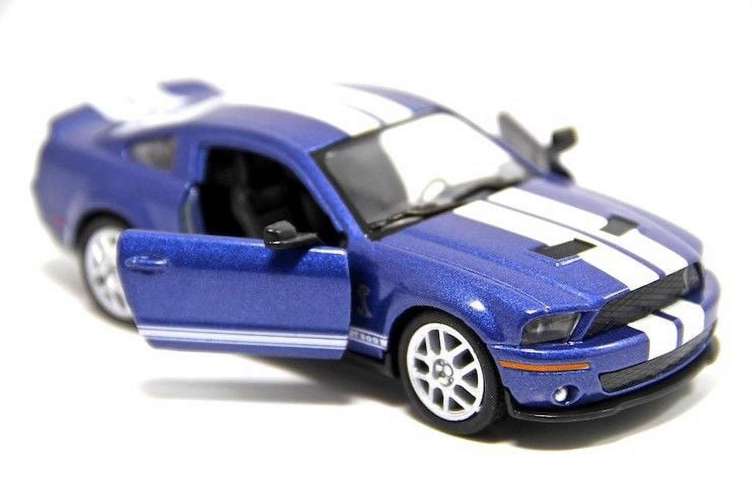 Set of 4: 5" Kinsmart 2007 Ford Shelby GT500 Diecast Model Toy Car 1:38