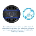 thumbnail image 3 of Par de altavoces de audio para puerta de coche Jensen JS6504 de 4 vías y 6.5 pulgadas, 3 of 8