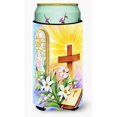 thumbnail image 1 of "Caroline's Treasures Easter Cross and Bible in Stain Glass Window Tall Boy Koozie Hugger, Multicolor" Caroline's Treasures APH5433TBC, 1 of 1