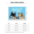 thumbnail image 5 of Rozeui Bluey for Flannel Blanket, Soft Fuzzy Plush King Blanket for Winter, Thick and Warm All-Season Bed Throw-40"x30", 5 of 6