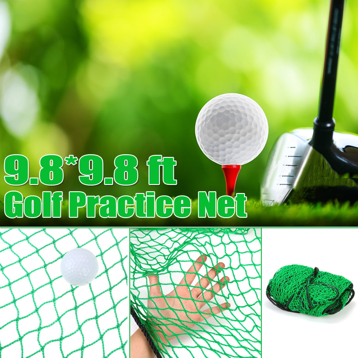 Golf Sports Practice Barrier Net, 10' x 10' Golf Nets for ...