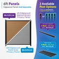 thumbnail image 6 of 6ft Aluminum Fence Post for WamBam Privacy Fence Panel (1 Post), Composite Fence System Aluminum Support, No-Dig Installation, Outdoor Fence System for Backyard Patio or Pool, Black BLI19125, 6 of 7