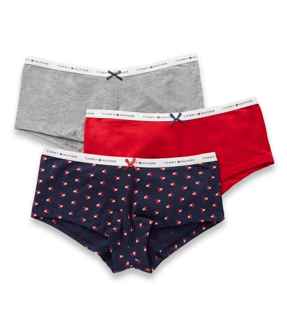 5 Pack Tommy Hilfiger Womens Classic Cotton Boyshort Panties