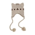 thumbnail image 1 of Gorro con Orejas y Cara de Gato Pusheen Gris con Borlas, 1 of 1