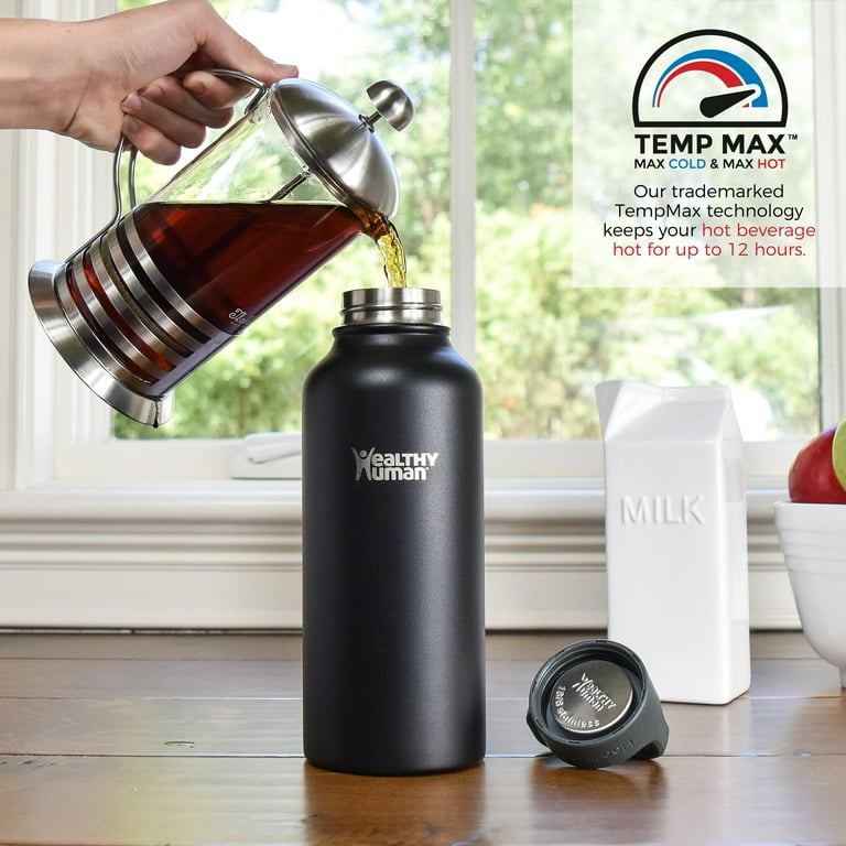 Stainless Steel Temperature Water Bottle Thermos, Double Wall