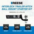 thumbnail image 2 of Reese Interlock Trailer Hitch Ball Mount Starter Kit, 14,000 Pound Capacity, 2 of 11