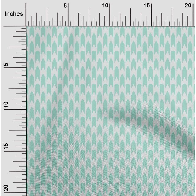oneOone Tissu Flex Coton Carré & Flèche Imprimé Kasuri BTY 40 Pouces de Large