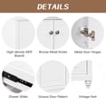 thumbnail image 3 of 30 Inch Bathroom Vanity Base Only, Single Bathroom Vanity Base with Two Door Cabinet and One Drawer, Bathroom Vanity Cabinet Without Sink, Solid Wood Frame (White), 3 of 9