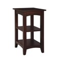 thumbnail image 1 of Alaterre Furniture Shaker Cottage End Table with 2 Shelves Espresso, 1 of 4
