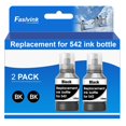 thumbnail image 1 of Botellas de recarga de tinta Faslvink 542 negras compatibles con ET-5150/5850, 1 of 8
