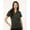 Black Melange, variant on AllPro 4HM00L Women's Performance Mélange Polo-Black Melange-S