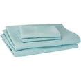 thumbnail image 1 of Comfort Spaces Ensemble de 4 Pcs en Microfibre Ultra Douce et Hypoallergénique, Draps Résistants aux Plis et à la Décoloration avec Taies d'Oreiller Literie Format Simple Format Simple, 1 of 7