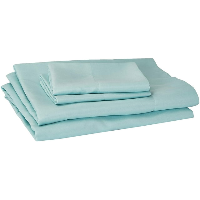 Comfort Spaces Ensemble de 4 Pcs en Microfibre Ultra Douce et Hypoallergénique, Draps Résistants aux Plis et à la Décoloration avec Taies d'Oreiller Literie Format Simple Format Simple