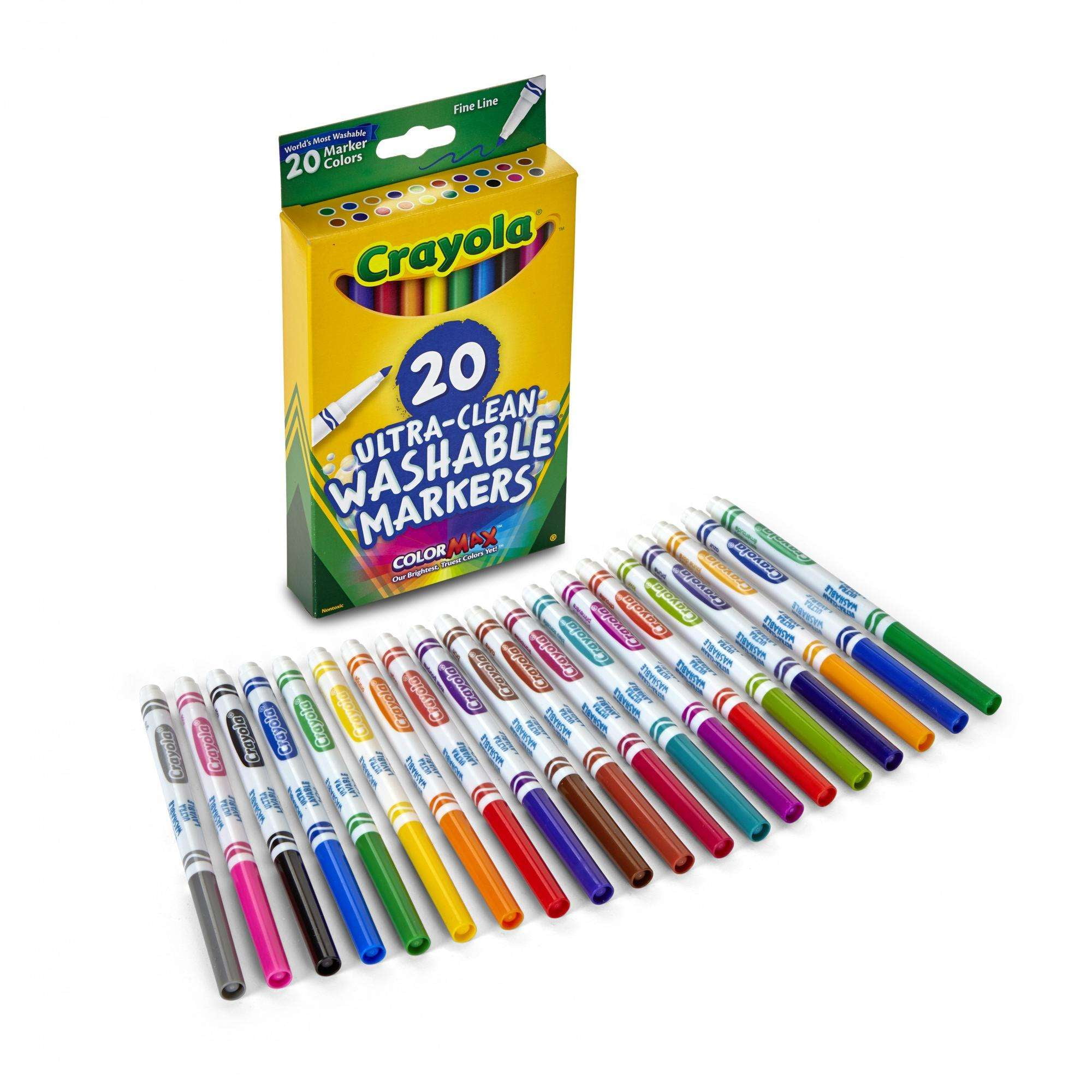 Crayola Ultra-Clean Washable Markers, 8 Count – Classroom Central Kits for  a Cause