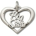 thumbnail image 1 of Sterling Silver 16" 1mm Box Chain Big Sister Heart Pendant Necklace, 1 of 2