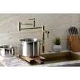 thumbnail image 4 of Kingston Brass KS8702DL Concord Deck Mount Pot Filler Faucet, Polished Brass, 4 of 8