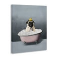 thumbnail image 4 of Stupell Industries Bathing Pug with Rubber Duck Bath & Laundry Painting Wrapped Canvas Art Print Wall Art, 36 x 48, 4 of 8