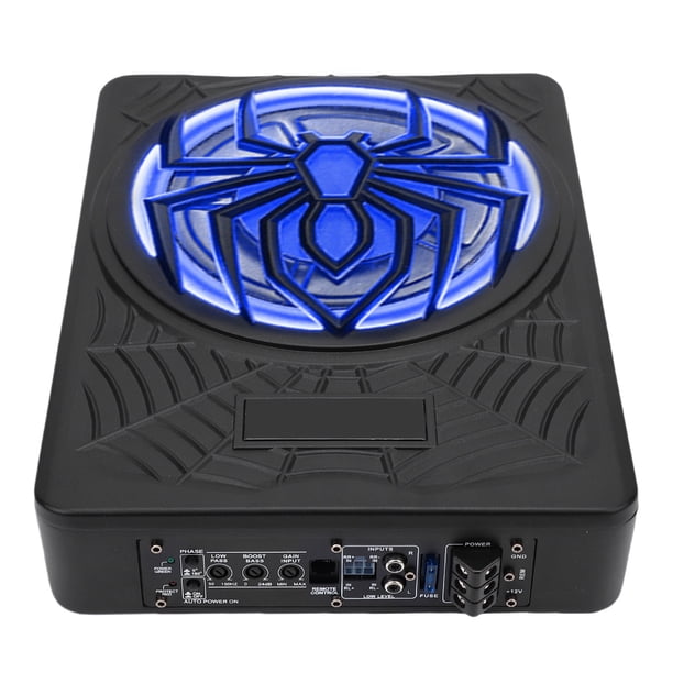 Subwoofer Para Automóvil De 10 Pulgadas, 1250 W, Subwoofer Delgado Para Automóvil Con Alimentación Activa Debajo Del Asiento, Amplificador Incorporado, Control Remoto, Aumento