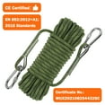 thumbnail image 2 of AOLEBA 10.5 mm Static Climbing Rope 10M(32ft) 20M(64ft) 30M(96ft) 50M(160ft) 70M(230ft) Outdoor Rock Climbing Rope, Escape Rope Ice Climbing Equipment Fire Rescue Parachute Rope, 2 of 7