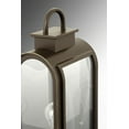 thumbnail image 6 of Progress Lighting Refuge 1-Light Outdoor Wall Lantern, Oil Rubbed Bronze, Clear Glass, Umber Reflector Panel, 6 of 7