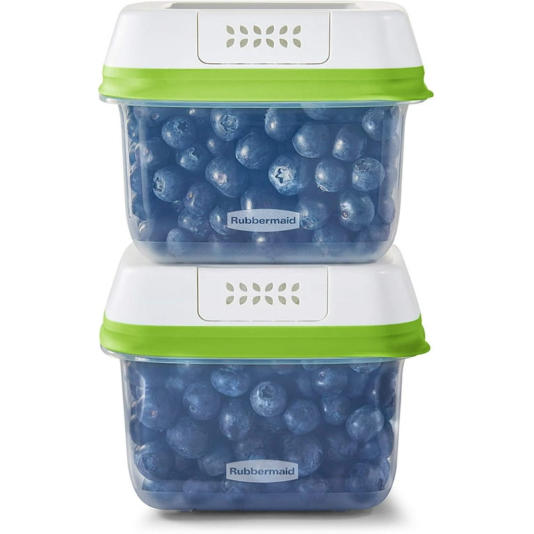 Rubbermaid® Fresh Works™ Medium Green/Clear Produce Saver Container, 6.3 c  - Harris Teeter
