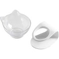 thumbnail image 3 of Elevated Feeder for Cats &amp; Small Dogs, Versatile Use Beyond Feeding, Anti Vomiting Design Ensures Comfortable Eating Posture, High-Quality Clear PC Resin Resistant to Heat, 3 of 8