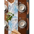 thumbnail image 2 of Ldtrchee Fall Cow Sunflower Table Runner 120 Inches, Thanksgiving Pumpkin Blue Sky Bed Runner Dresser Scarves Tabletop for Indoor Outdoor Parties/Ceremony/Banquet, 13"x 120", 2 of 8