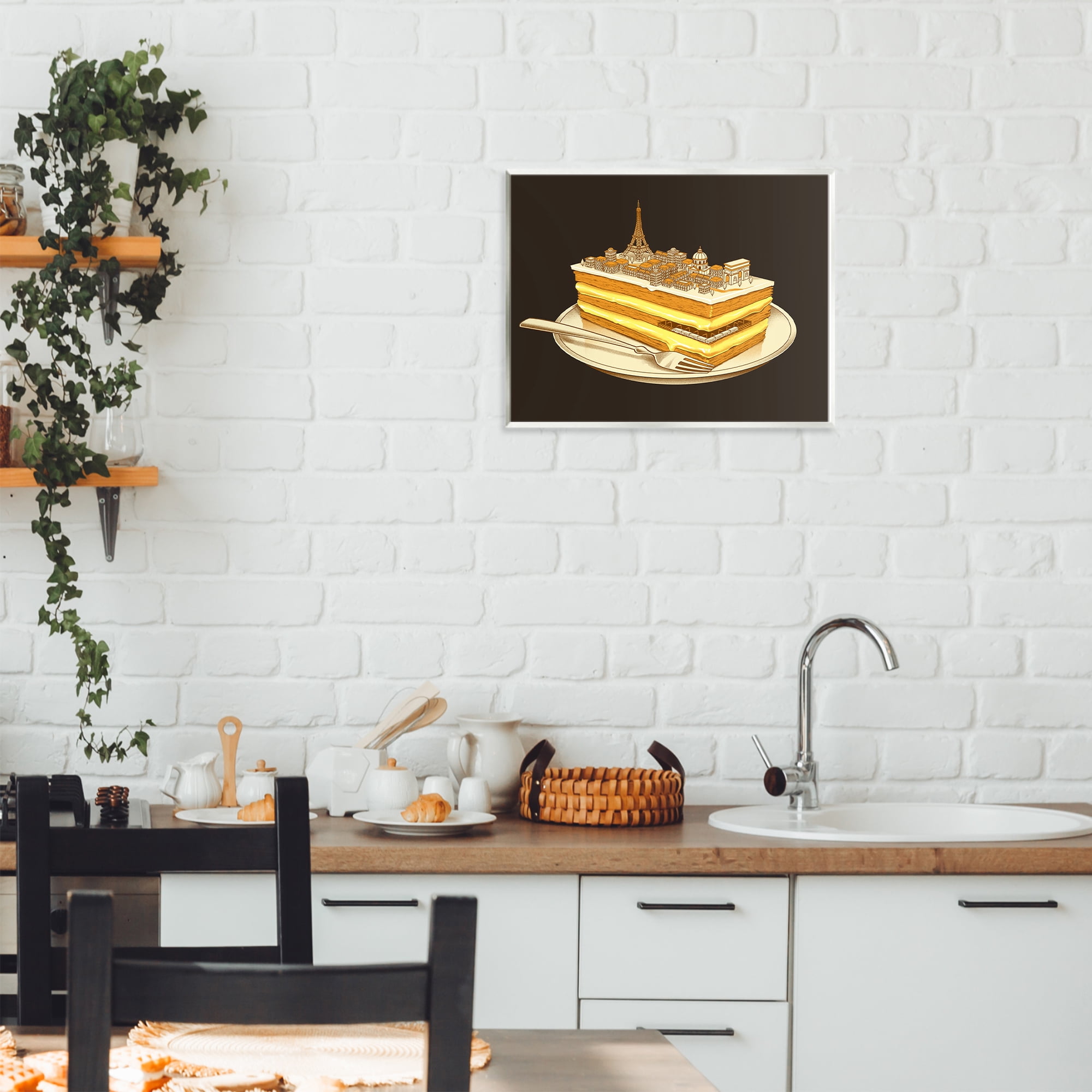 Stupell Industries Hungry For Travels Paris Wall Plaque Art, design by Tobe Fonseca