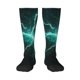 thumbnail image 1 of Balery Green Lightning Flash Calcetines novedosos Calcetines deportivos Calcetines hasta la rodilla Calcetines de algodón Calcetines originales y geniales, 1 of 6