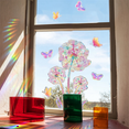 thumbnail image 3 of Wall Sticker PVC Electrostatic Glass Sticker for Window Rainbow Prisms Decal-Butterfly, 3 of 7