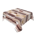 thumbnail image 2 of YFYANG Square Polyester Table Cloth, 60" x 60" Reusable Table Cover Kitchen Dining Room Brown Vintage Boho Stripes Decorative Tablecloths for Tables of 2-4 People, 2 of 8