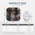 thumbnail image 3 of Haiem Watercolor Snake Skin Car Windshield Sun Shade (2 Pieces) Foldable Windshield Sun Shade Car Accessories for Truck SUV Pickup-Medium, 3 of 7