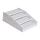 thumbnail image 1 of Recolector de arena para gatos con escalón, accesorios desmontables para escaleras, para gatos y gatitos de interior. Blanco, 1 of 9