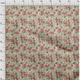 thumbnail image 4 of oneOone Cotton Jersey Red Fabric Floral Sewing Fabric By The Yard Printed Diy Clothing Sewing Supplies 58 Inch Wide, 4 of 5
