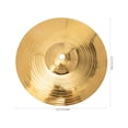 thumbnail image 2 of OUNONA Replacement Cymbals Brass Alloy 1Set for Giving, 2 of 6