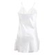 thumbnail image 2 of INSPIRAR CHIC Mujeres Satén V Cuello Floral Encaje Trim Ropa de Dormir Noche Vestido Slip Pijama Blanco-encaje L, 2 of 6