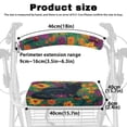 thumbnail image 6 of HELLHERO Rollator Walker Cover Waterproof Walker Seat Cushion Cover for Elderly Fits Rollators Dust Proof for Easy Installation, Black Cat Sunflower, 6 of 7