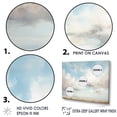 thumbnail image 3 of Designart "Minimalist White Clouds Vista II" Clouds Floater Framed Wall Art Living Room, 3 of 5