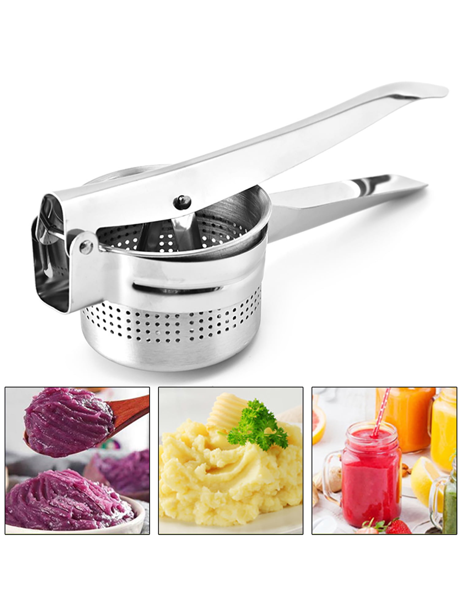 Masher Kitchen Gadgets Potato Pressure Machine Crusher Ricer Silicone Portable 